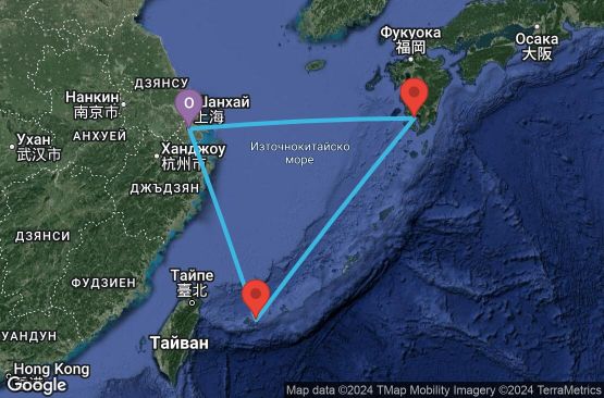 Маршрут на круиз 5 дни Китай, Япония - 05I934