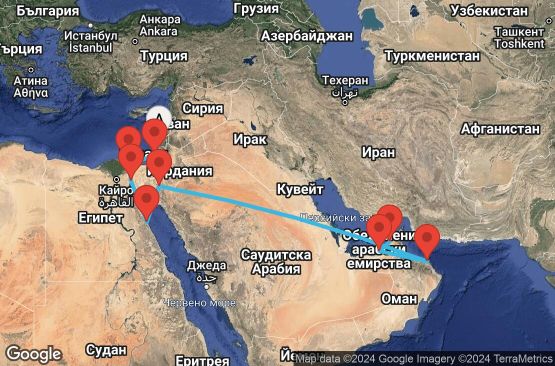 Маршрут на круиз Asia - Middle East (HFA/DBX) - SKEM15CNNHFADBX