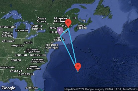 Маршрут на круиз 7 дни Бермуда от Бостън - GEBM07CNNBOSBOS