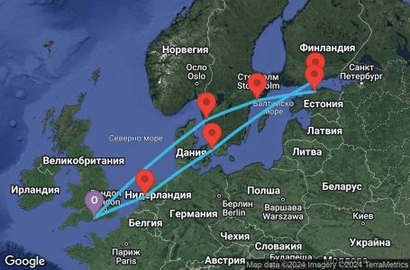 Маршрут на круиз 11 дни Балтийски държави - STAB11CNNSOUSOU