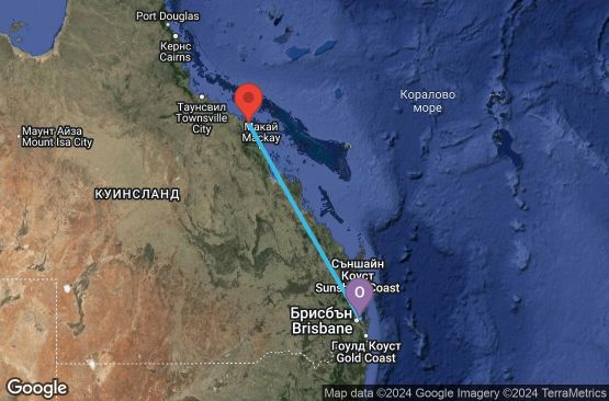 Маршрут на круиз 4 дни Австралия - 04K052