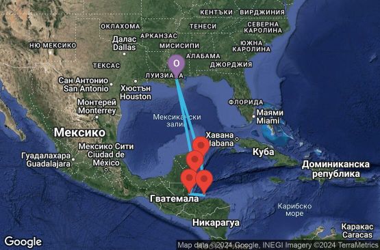 Маршрут на круиз 7 дни Западни Кариби от Ню Орлиънс - ESCA07CNNMSYMSY