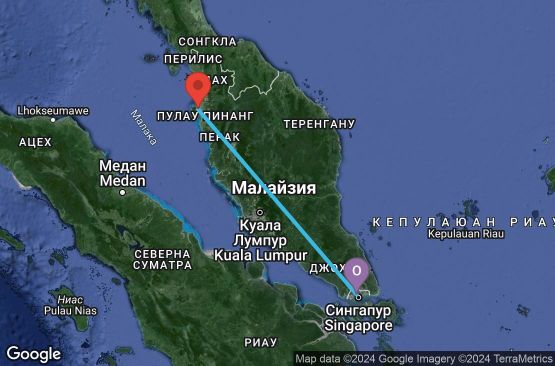 Маршрут на круиз 3 дни Сингапур, Малайзия - 03I203