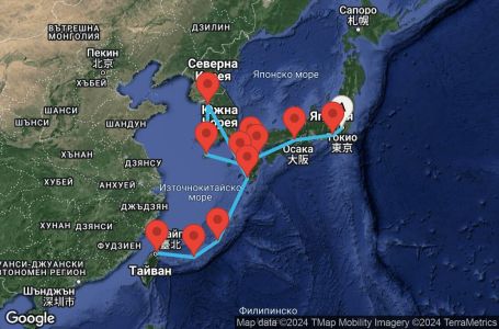 Маршрут на круиз 15 дни Япония - SPAS15CNNTOKKEE