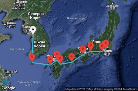Маршрут на круиз 10 дни Япония - SPAS10CNNINCYOK
