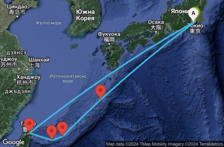 Маршрут на круиз 8 дни Япония - SPRT08CNNYOKTOK
