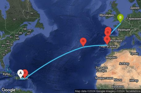 Маршрут на круиз 13 дни Преход между два континента - SKYT13CNNLRMLEH