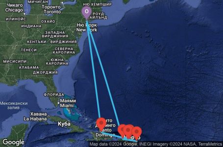 Маршрут на круиз 10 дни Източни Кариби от Ню Йорк - ESCN10CNNNYCNYC