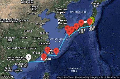 Маршрут на круиз Asia - East Asia (HKG/TOK) - JADA11CNNHKGTOK