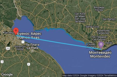 Маршрут на круиз 3 дни Уругвай, Аржентина - MVD03A0D