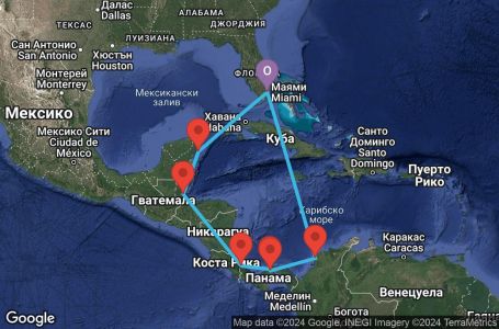 Маршрут на круиз 10 дни От Източното до Западното крайбрежие през Панамския канал - JWPC10CNNMIAMIA
