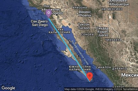 Маршрут на круиз 6 дни Мексиканска ривиера от Сан Диего - JAMX06CNNSANSAN