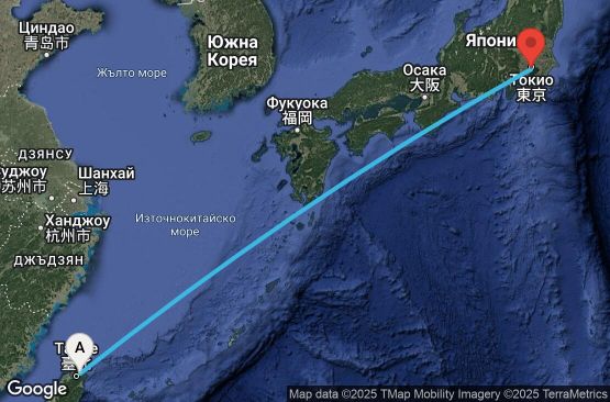 Маршрут на круиз 4 дни Тайван, Япония - UWD6