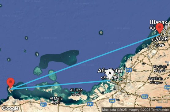 Маршрут на круиз 3 дни Обединени арабски емирства - UU8C