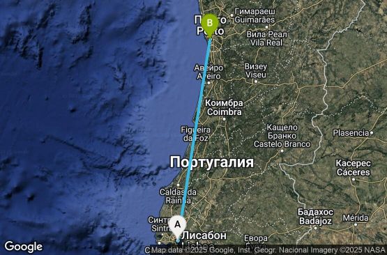 Маршрут на круиз 7 дни Португалия - EL20260810LISSOU