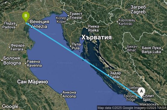 Маршрут на круиз 1 ден Хърватия, Италия - UXM0