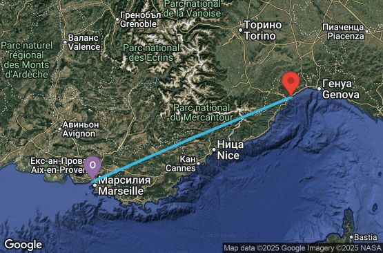 Маршрут на круиз France, Italy - MRS02A18