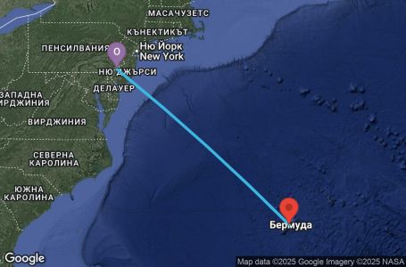 Маршрут на круиз Bermuda-Philadelphia (PHL/PHL) - PEBR05CNNPHLPHL