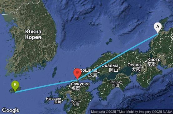 Маршрут на круиз 2 дни Япония, Южна Корея - KNZ02A03