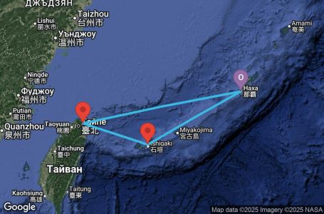 Маршрут на круиз 4 дни Япония, Тайван - OHA04A2J