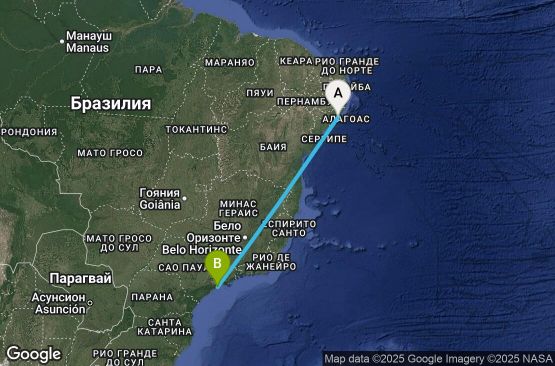 Маршрут на круиз 3 дни Бразилия - UYF0