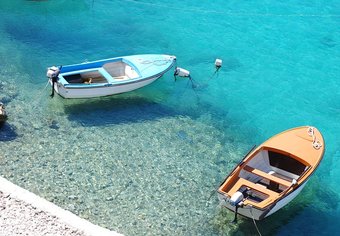 Boat in Adriatic sea